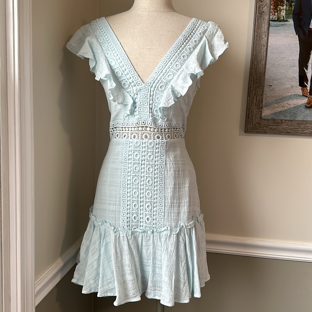 Francesca’s Crochet mini Dress